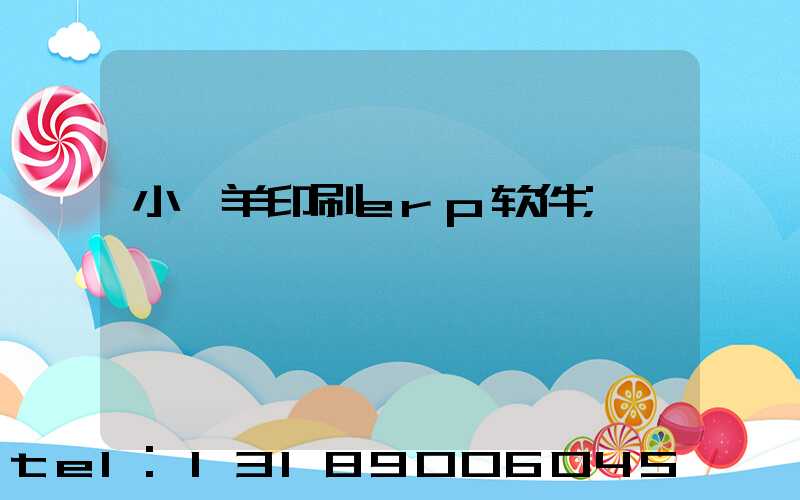 小羚羊印刷erp软件