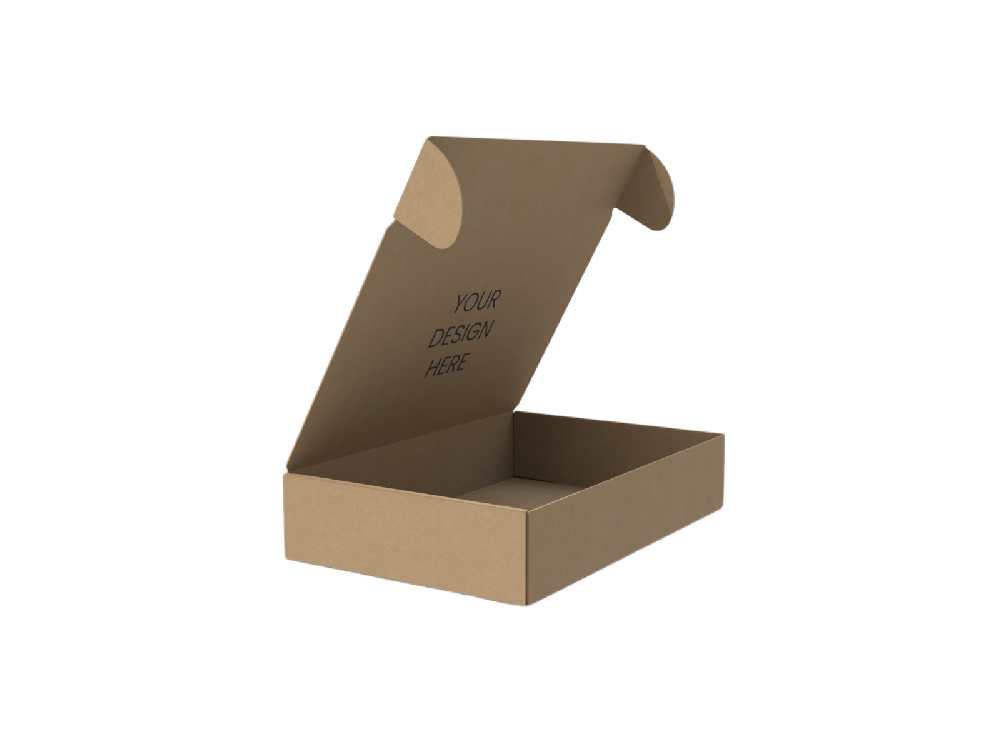 快递包装盒需求分析-无侧翼飞机盒型设计结构图